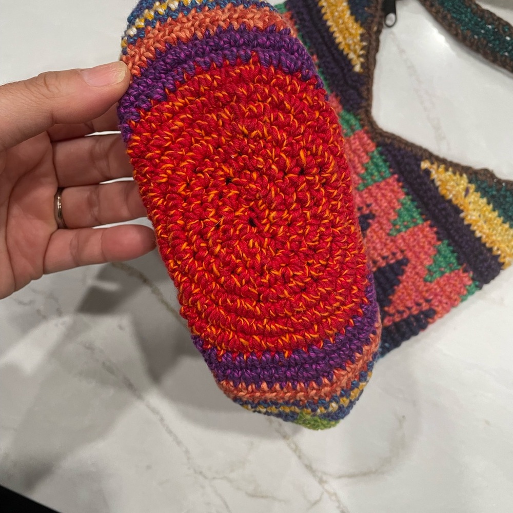 Multicolor Zigzag Patterned Women's Bag - image 3